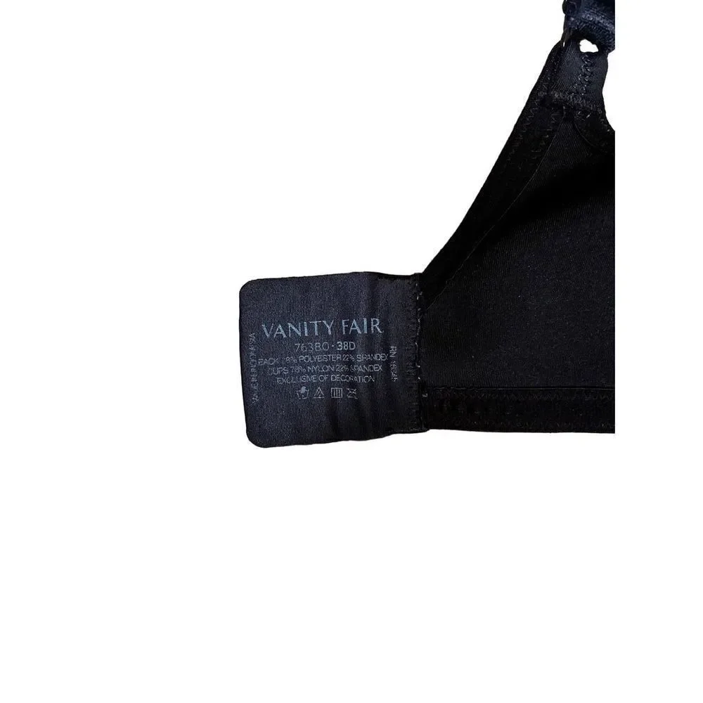 Vanity Fair 38 D Black Padded Bra - Picture 5 of 6